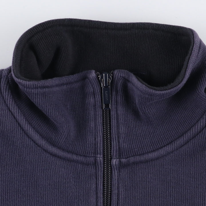 Lacoste Half-Zip Sweatshirt, Men's Size L cotton navy blue type Vintage Second Hand