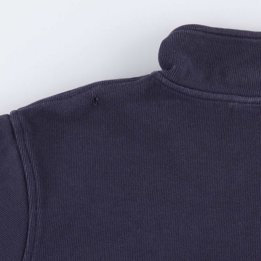 Lacoste Half-Zip Sweatshirt, Men's Size L cotton navy blue type Vintage Second Hand