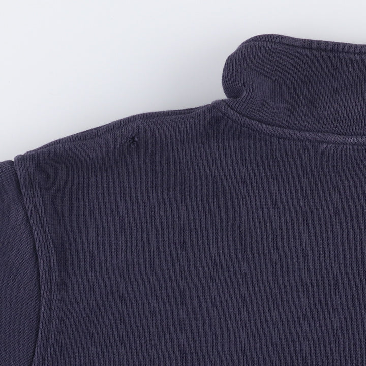 Lacoste Half-Zip Sweatshirt, Men's Size L cotton navy blue type Vintage Second Hand