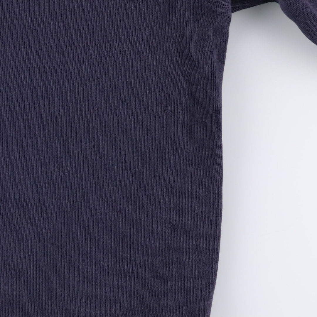 Lacoste Half-Zip Sweatshirt, Men's Size L cotton navy blue type Vintage Second Hand