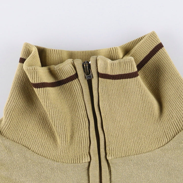 Vintage 90'S Adidas half-zip sweatshirt, size L, men's cotton Beige type Vintage Second Hand