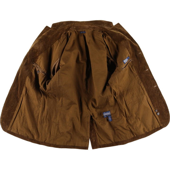 Ralph Lauren POLO by Ralph Lauren Corduroy Tailored Jacket, Men's Size Medium cotton brown type Vintage Second Hand