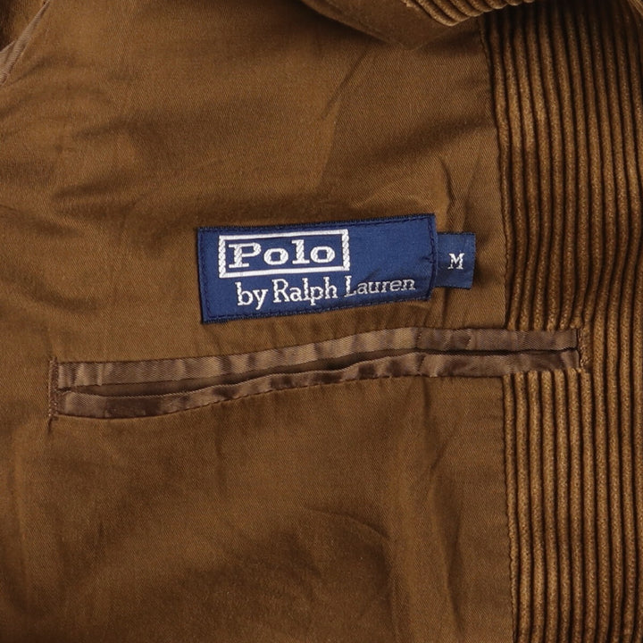 Ralph Lauren POLO by Ralph Lauren Corduroy Tailored Jacket, Men's Size Medium cotton brown type Vintage Second Hand