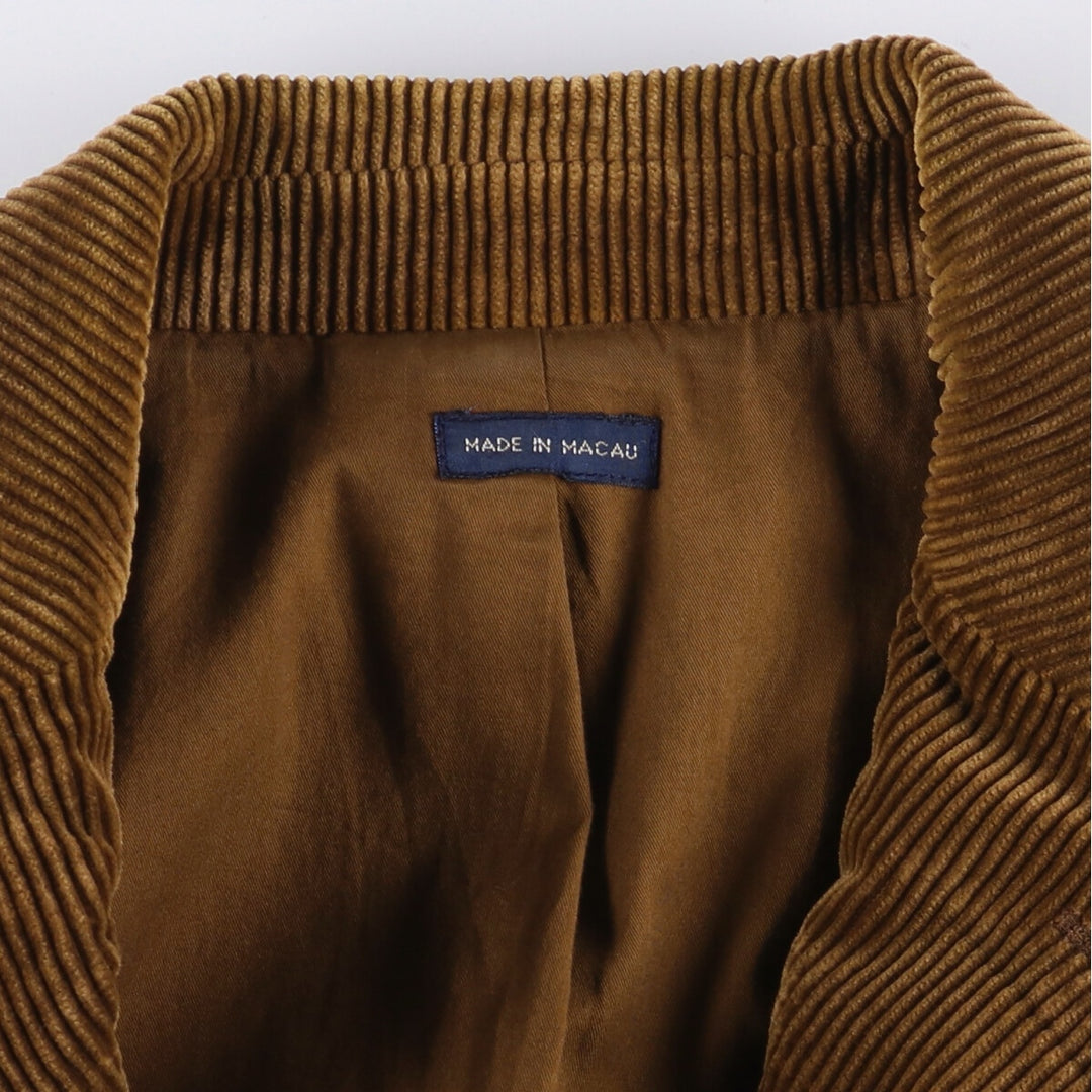 Ralph Lauren POLO by Ralph Lauren Corduroy Tailored Jacket, Men's Size Medium cotton brown type Vintage Second Hand