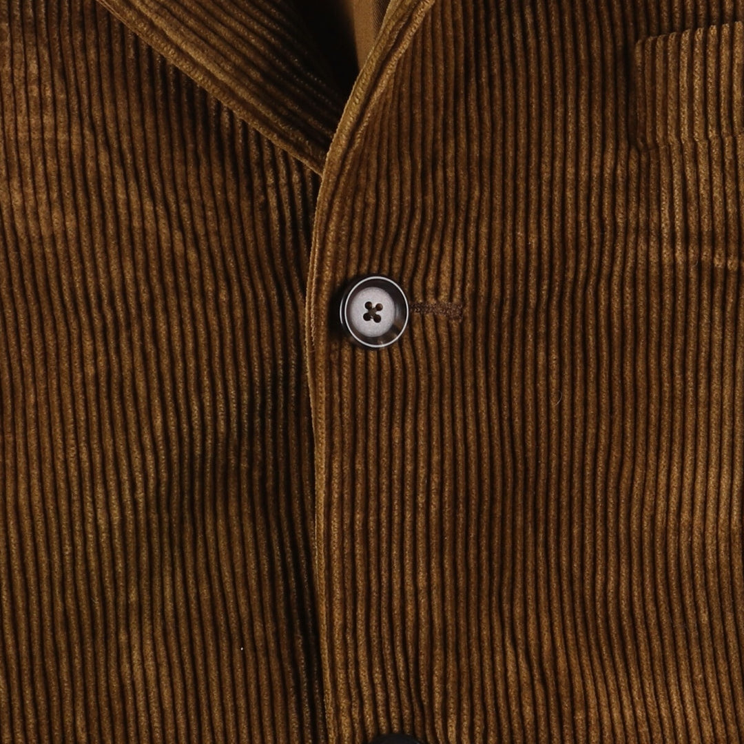 Ralph Lauren POLO by Ralph Lauren Corduroy Tailored Jacket, Men's Size Medium cotton brown type Vintage Second Hand