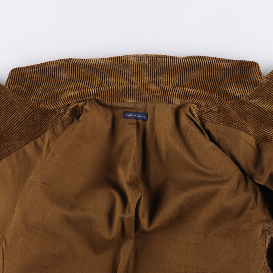 Ralph Lauren POLO by Ralph Lauren Corduroy Tailored Jacket, Men's Size Medium cotton brown type Vintage Second Hand