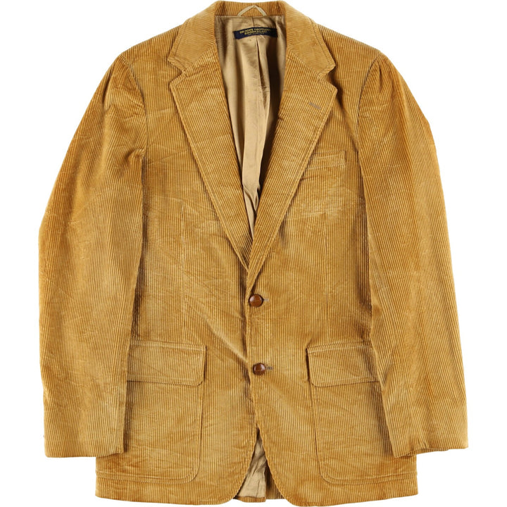 Vintage 1990'S Brooks Brothers BROOKSGATE corduroy tailored jacket, men's size M unclear ocher yellow type Vintage Second Hand