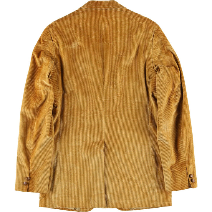 Vintage 1990'S Brooks Brothers BROOKSGATE corduroy tailored jacket, men's size M unclear ocher yellow type Vintage Second Hand