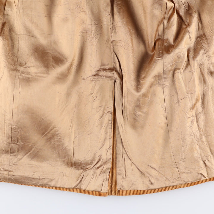 Vintage 1990'S Brooks Brothers BROOKSGATE corduroy tailored jacket, men's size M unclear ocher yellow type Vintage Second Hand