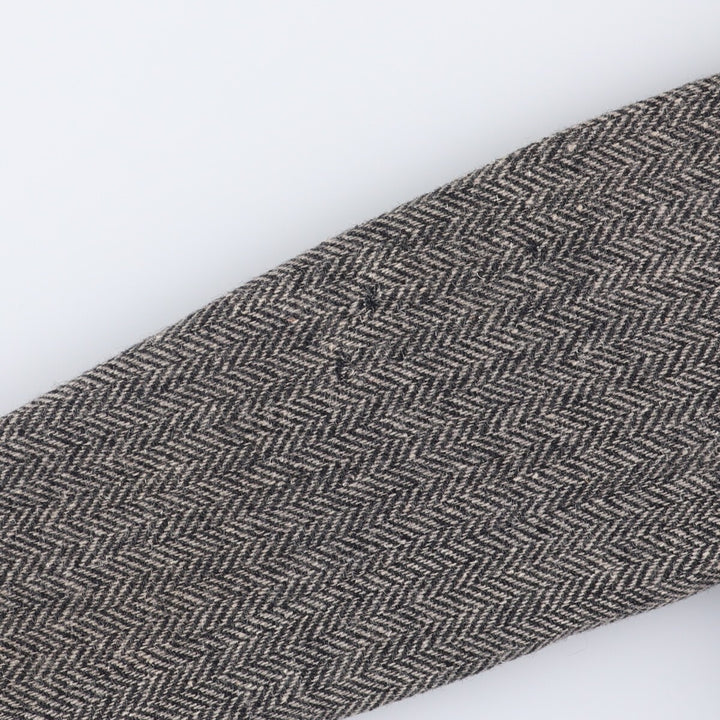 Vintage 1980s-1990'S Ralph Lauren Polo University herringbone tailored jacket, size M, men's wool gray type Vintage Second Hand