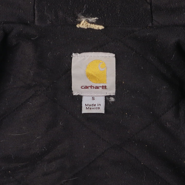 Carhartt Active Jacket Duck Full Zip Hoodie Men's S cotton Beige type Vintage Second Hand