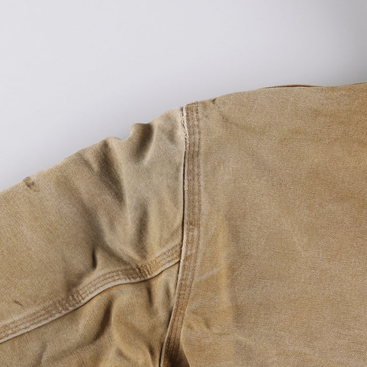 Carhartt Active Jacket Duck Full Zip Hoodie Men's S cotton Beige type Vintage Second Hand