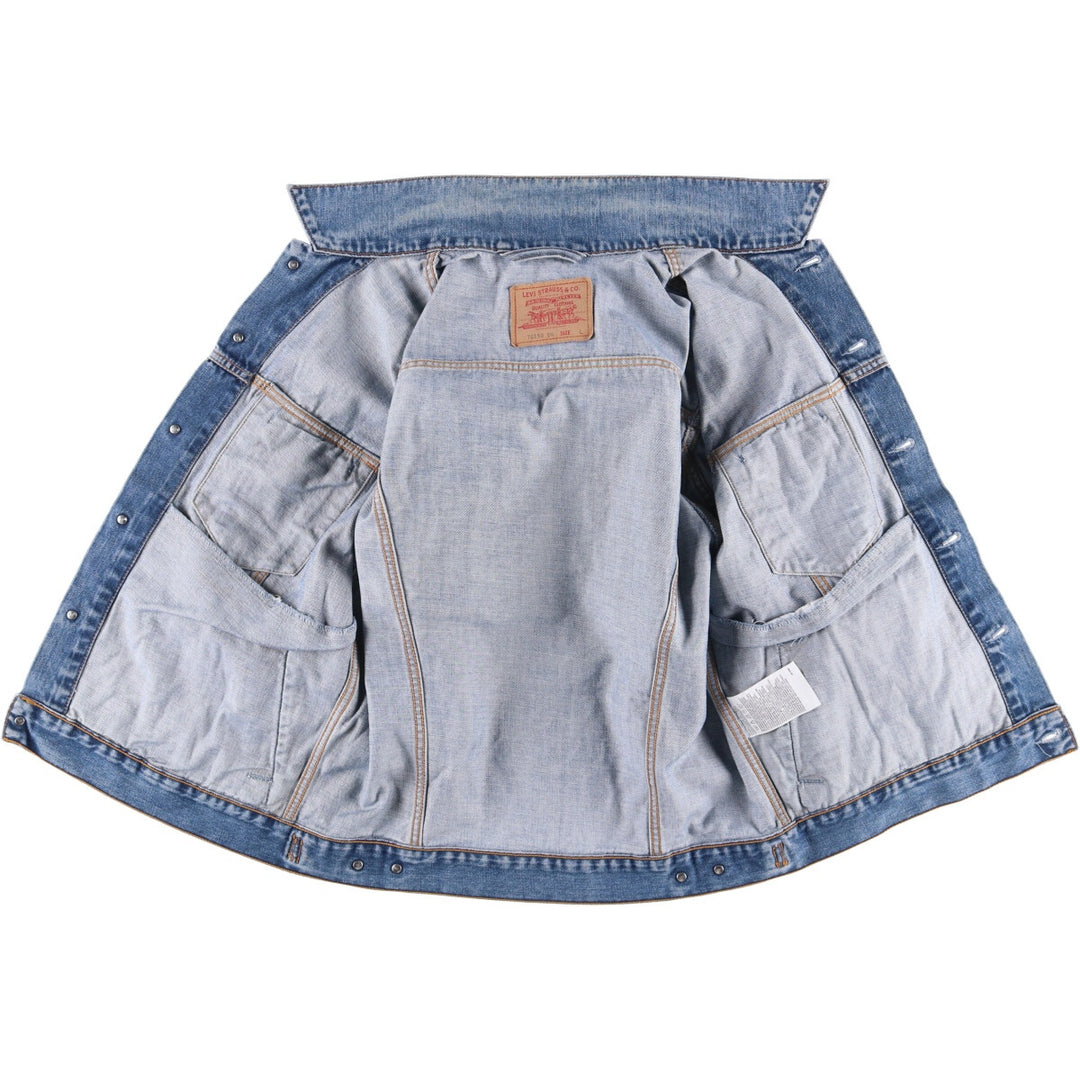 2000'S Levi's 70550-0414 Euro Model Denim Jacket, Men's Size L cotton blue type Vintage Second Hand