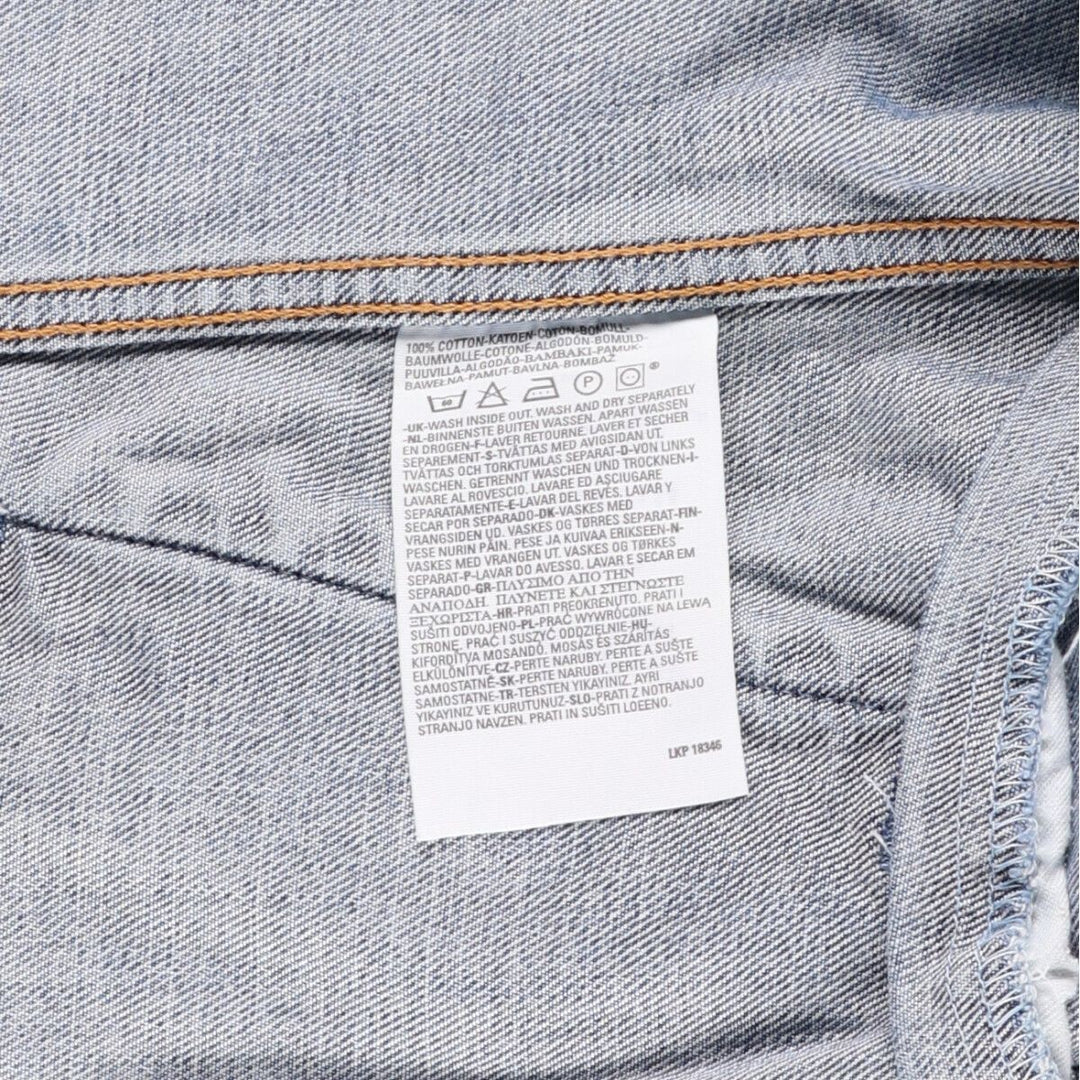 2000'S Levi's 70550-0414 Euro Model Denim Jacket, Men's Size L cotton blue type Vintage Second Hand