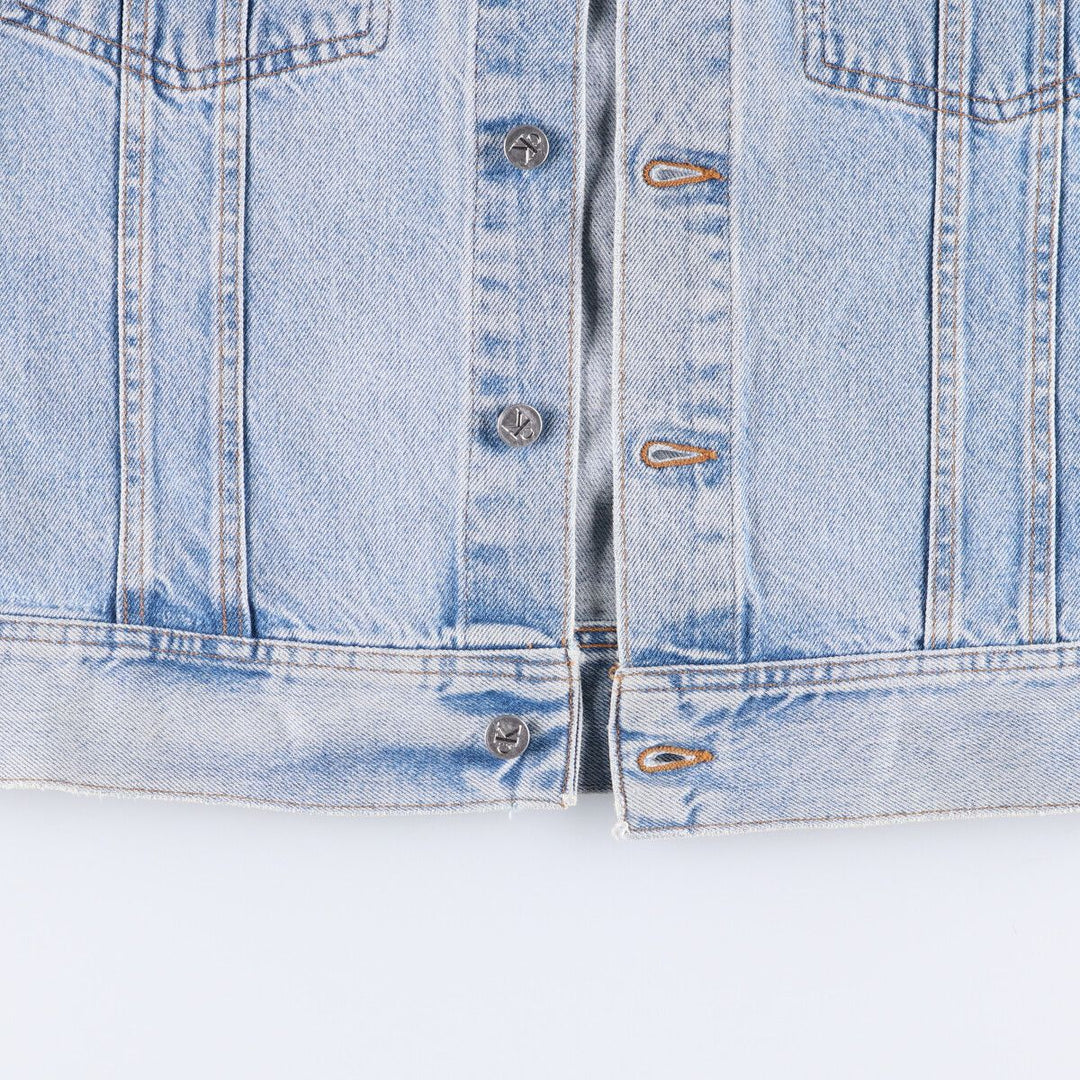 90'S Calvin Klein Jeans Denim Jacket, Made in USA, Men's Size XL, Vintage cotton blue type Vintage Second Hand