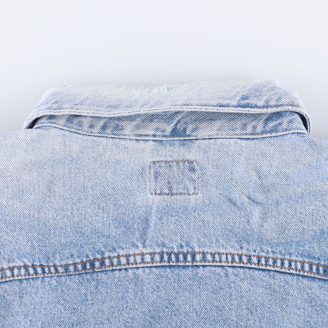 90'S Calvin Klein Jeans Denim Jacket, Made in USA, Men's Size XL, Vintage cotton blue type Vintage Second Hand