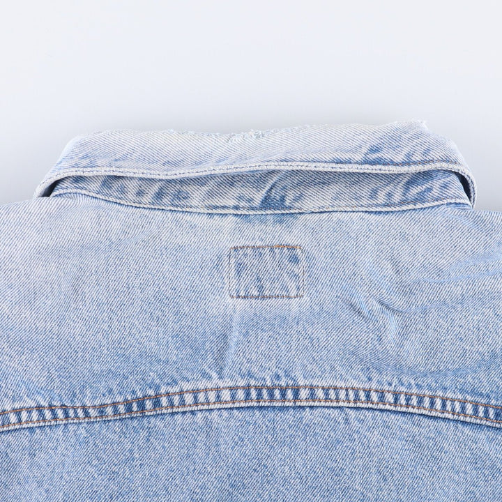 90'S Calvin Klein Jeans Denim Jacket, Made in USA, Men's Size XL, Vintage cotton blue type Vintage Second Hand