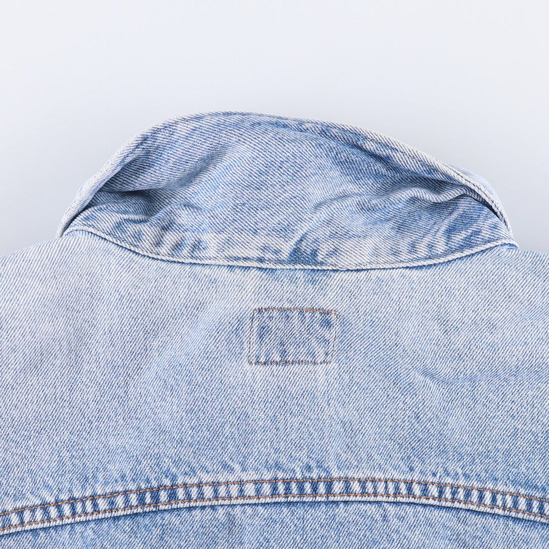 90'S Calvin Klein Jeans Denim Jacket, Made in USA, Men's Size XL, Vintage cotton blue type Vintage Second Hand