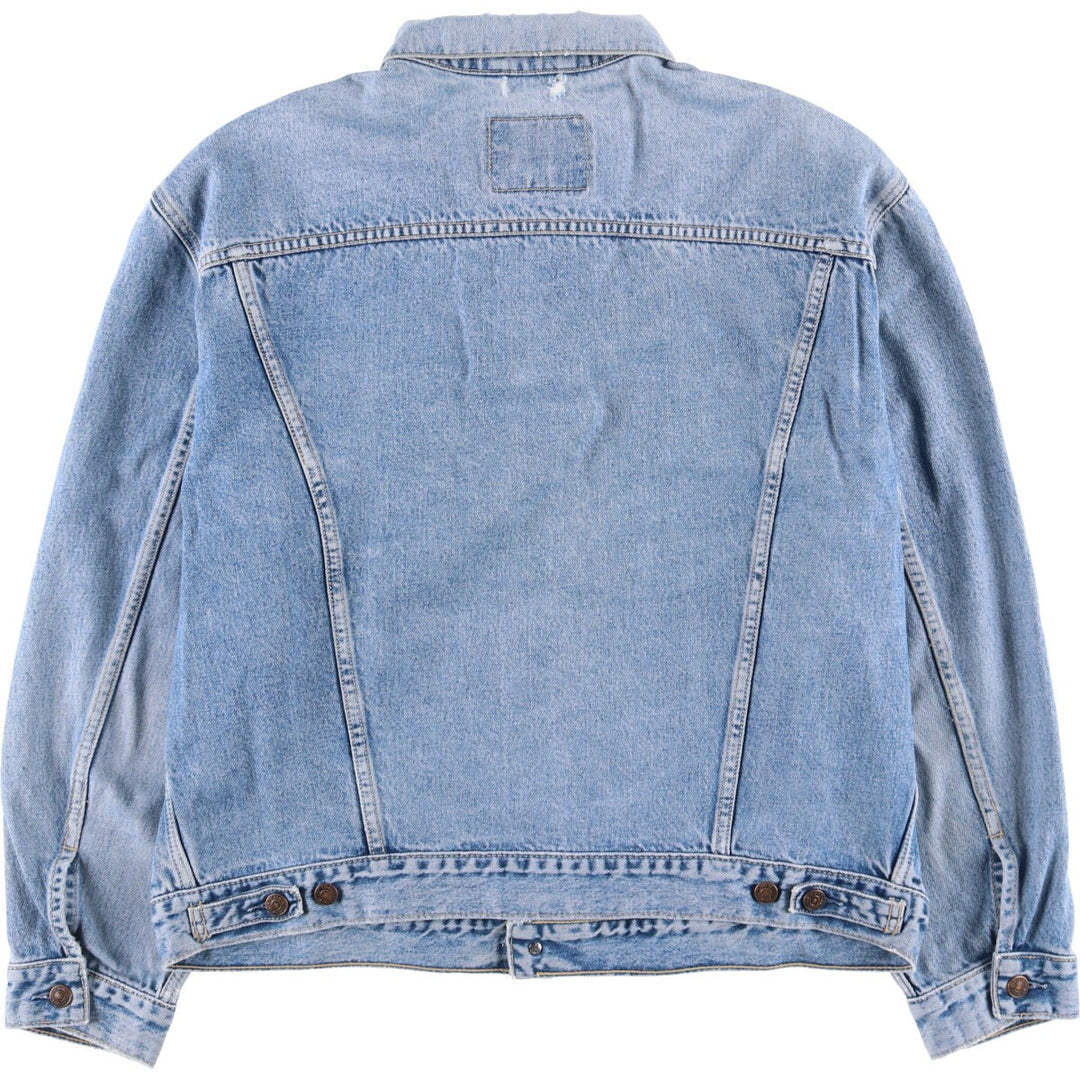 90'S Levi's 70503-0215 Denim Jacket, Men's XXL, Vintage cotton blue type Vintage Second Hand