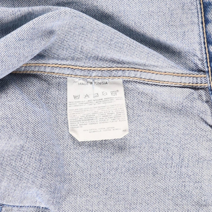 90'S Levi's 70503-0215 Denim Jacket, Men's XXL, Vintage cotton blue type Vintage Second Hand