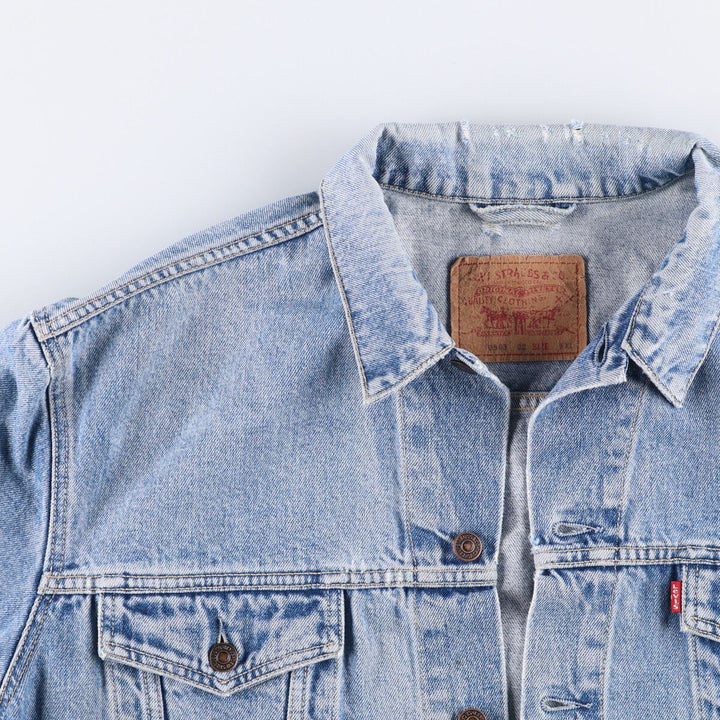 90'S Levi's 70503-0215 Denim Jacket, Men's XXL, Vintage cotton blue type Vintage Second Hand