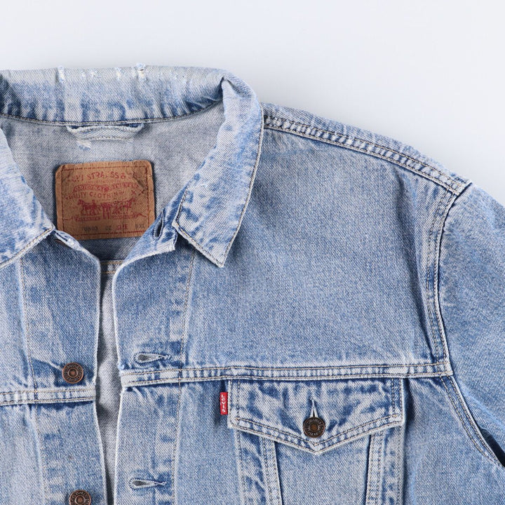 90'S Levi's 70503-0215 Denim Jacket, Men's XXL, Vintage cotton blue type Vintage Second Hand