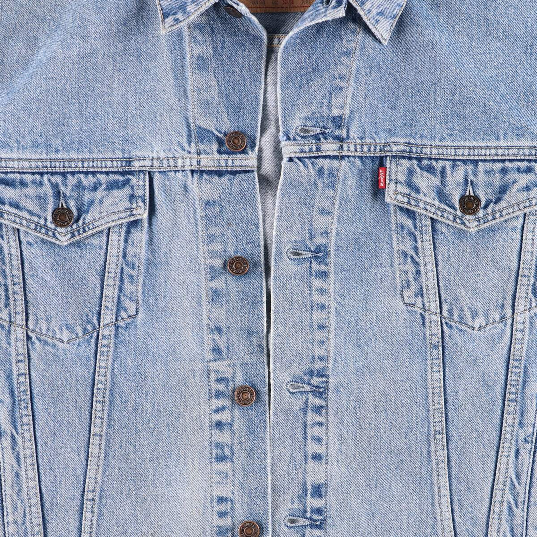 90'S Levi's 70503-0215 Denim Jacket, Men's XXL, Vintage cotton blue type Vintage Second Hand