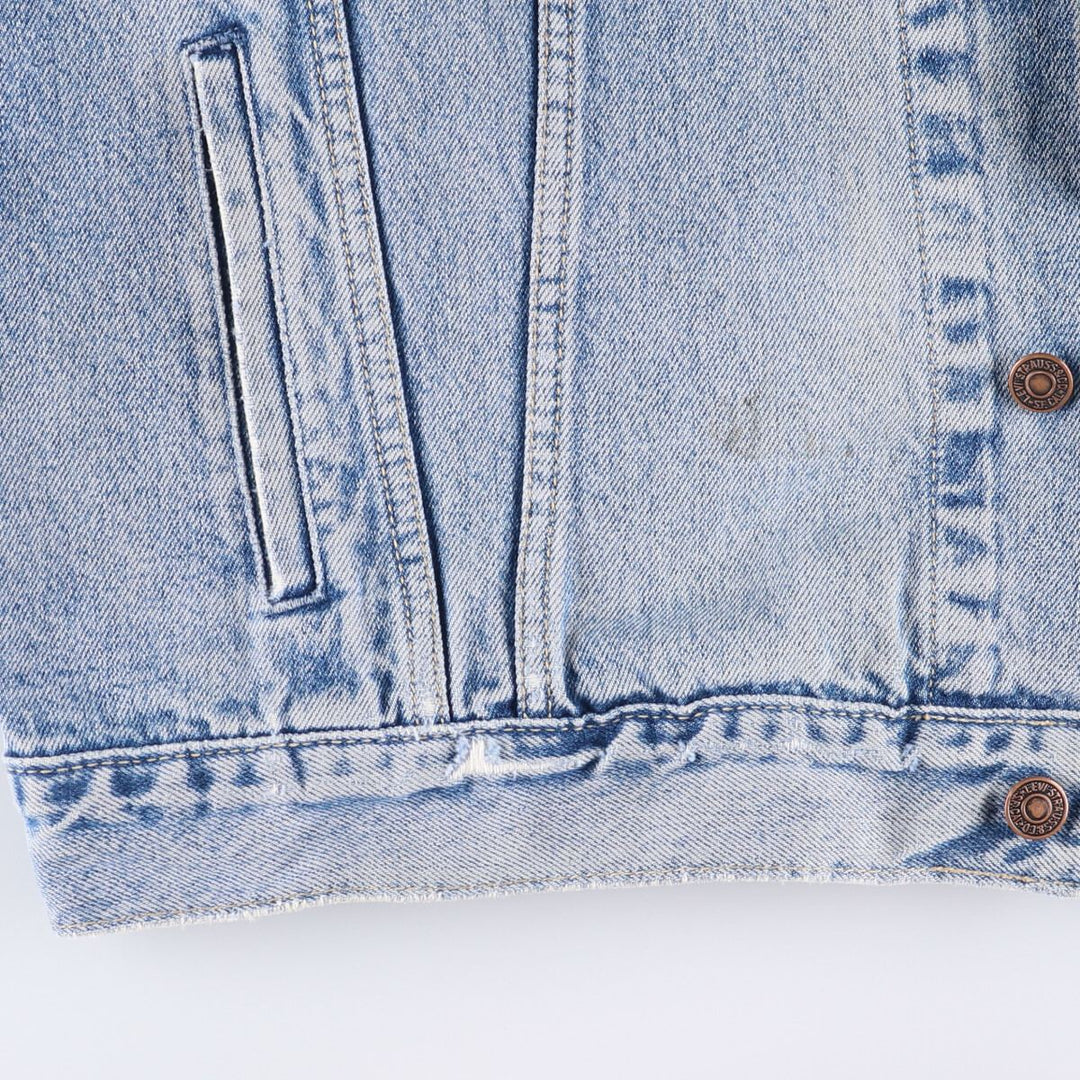 90'S Levi's 70503-0215 Denim Jacket, Men's XXL, Vintage cotton blue type Vintage Second Hand