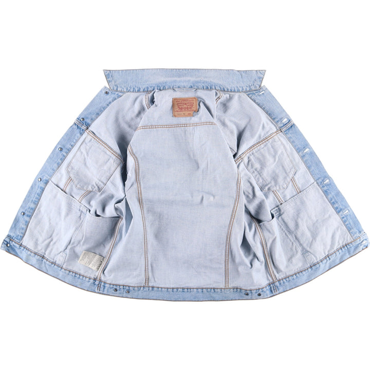 90'S Levi's 70503-0447 Denim Jacket, Men's XXL, Vintage cotton blue type Vintage Second Hand