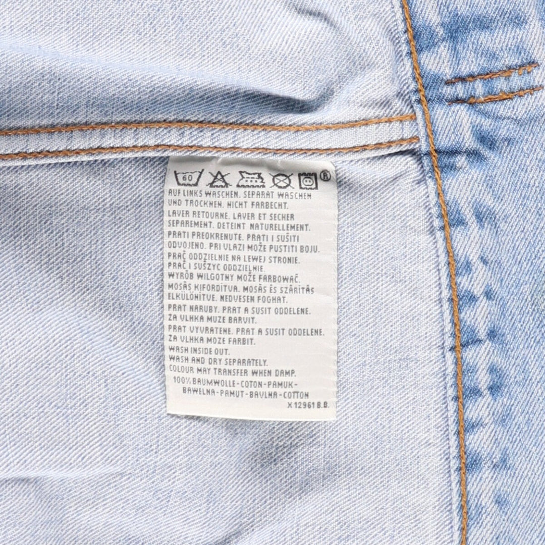 90'S Levi's 70503-0447 Denim Jacket, Men's XXL, Vintage cotton blue type Vintage Second Hand