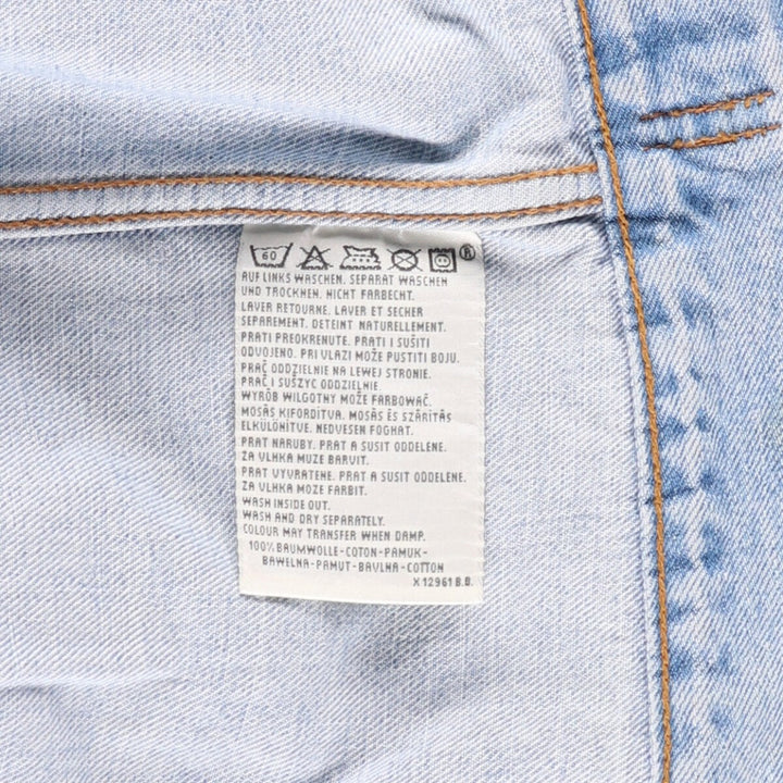 90'S Levi's 70503-0447 Denim Jacket, Men's XXL, Vintage cotton blue type Vintage Second Hand