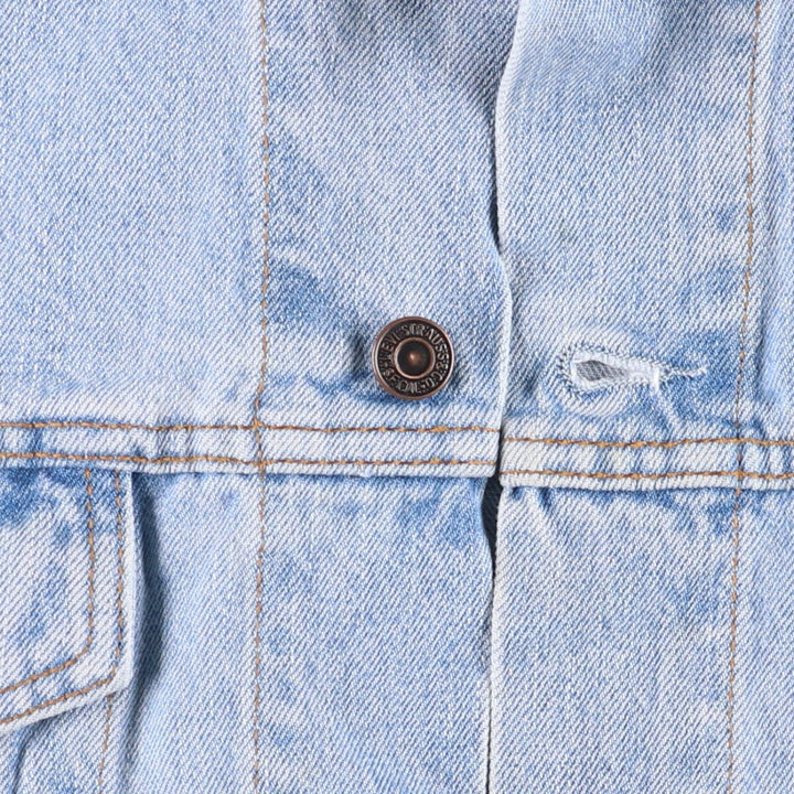 90'S Levi's 70503-0447 Denim Jacket, Men's XXL, Vintage cotton blue type Vintage Second Hand