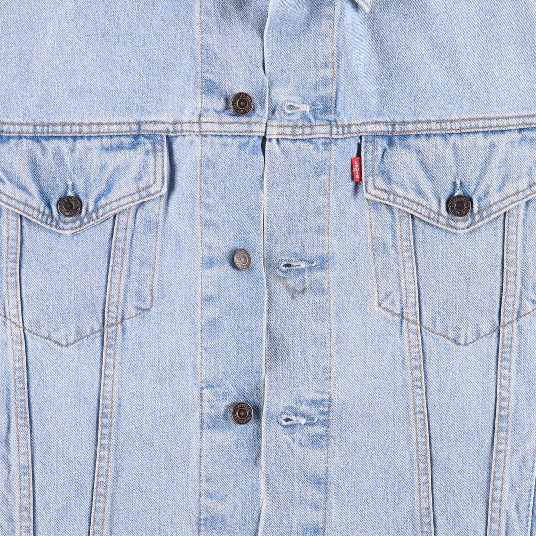 90'S Levi's 70503-0447 Denim Jacket, Men's XXL, Vintage cotton blue type Vintage Second Hand