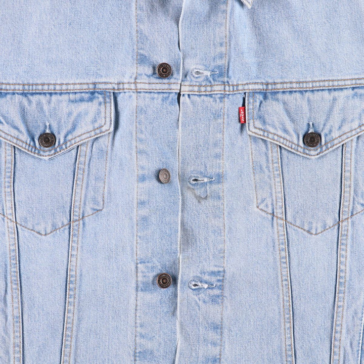 90'S Levi's 70503-0447 Denim Jacket, Men's XXL, Vintage cotton blue type Vintage Second Hand