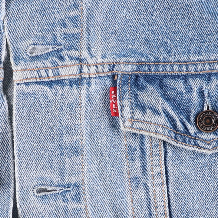 90'S Levi's 70503-0214 Denim Jacket, Men's Size Medium, Vintage cotton blue type Vintage Second Hand