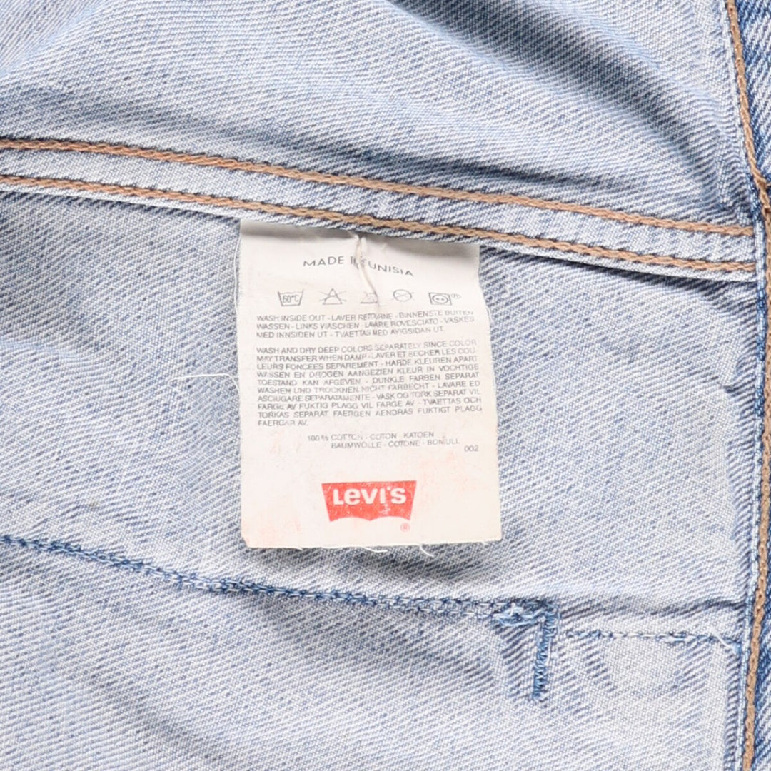 90'S Levi's 70503-0214 Denim Jacket, Men's Size Medium, Vintage cotton blue type Vintage Second Hand