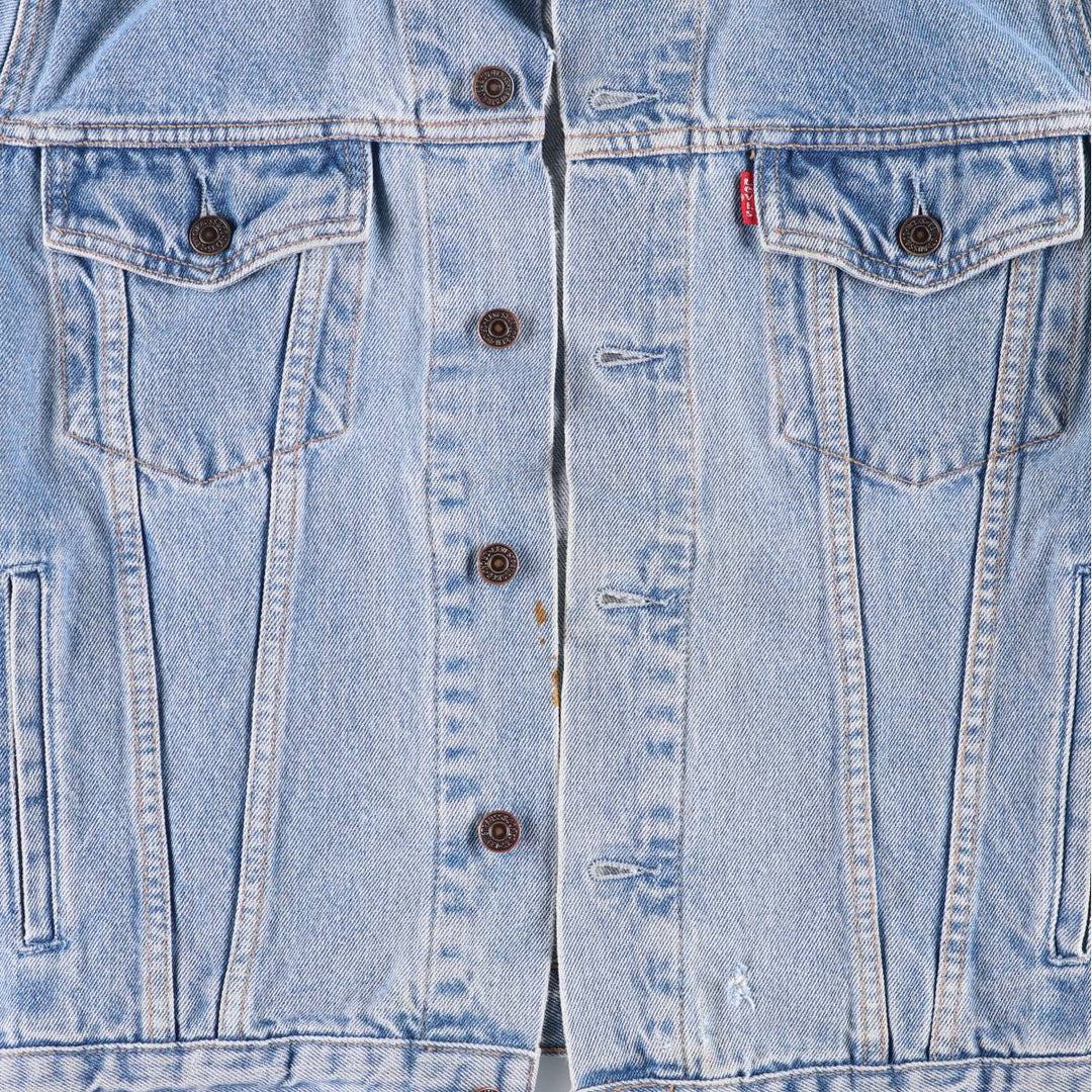 90'S Levi's 70503-0214 Denim Jacket, Men's Size Medium, Vintage cotton blue type Vintage Second Hand