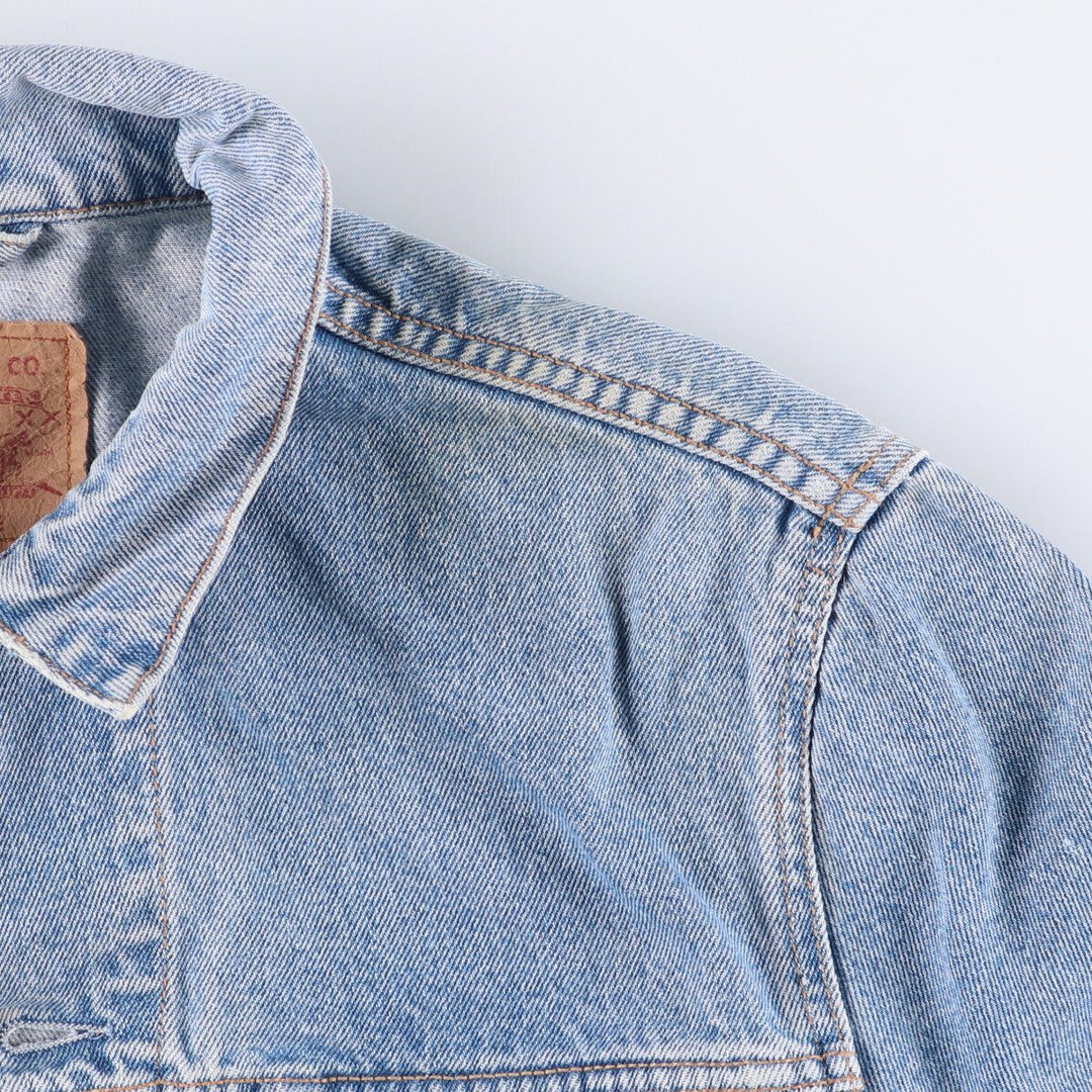 90'S Levi's 70503-0214 Denim Jacket, Men's Size Medium, Vintage cotton blue type Vintage Second Hand