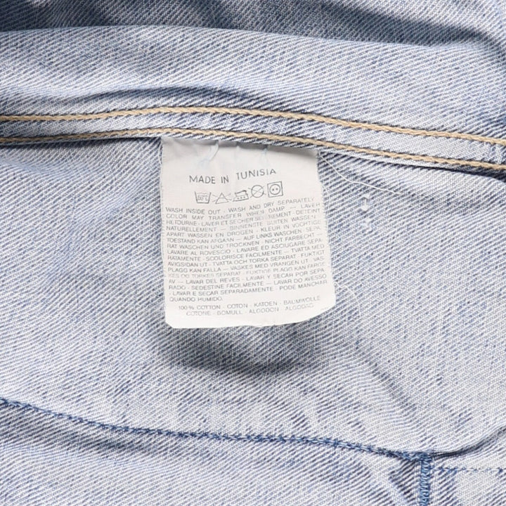 90'S Levi's 70503-0215 Denim Jacket, Men's Size Medium, Vintage cotton blue type Vintage Second Hand