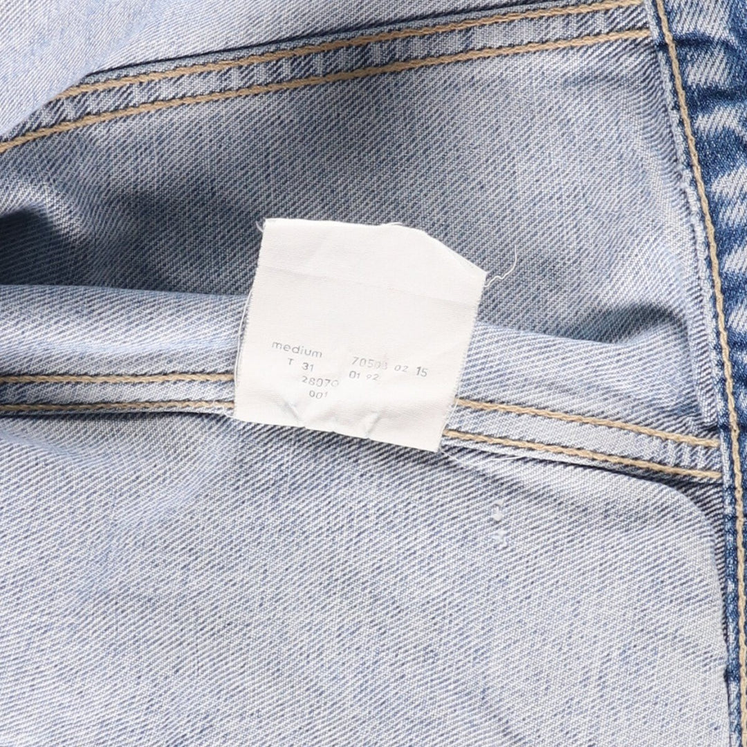 90'S Levi's 70503-0215 Denim Jacket, Men's Size Medium, Vintage cotton blue type Vintage Second Hand