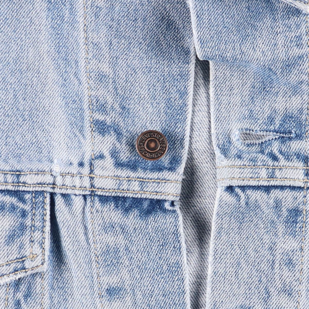90'S Levi's 70503-0215 Denim Jacket, Men's Size Medium, Vintage cotton blue type Vintage Second Hand