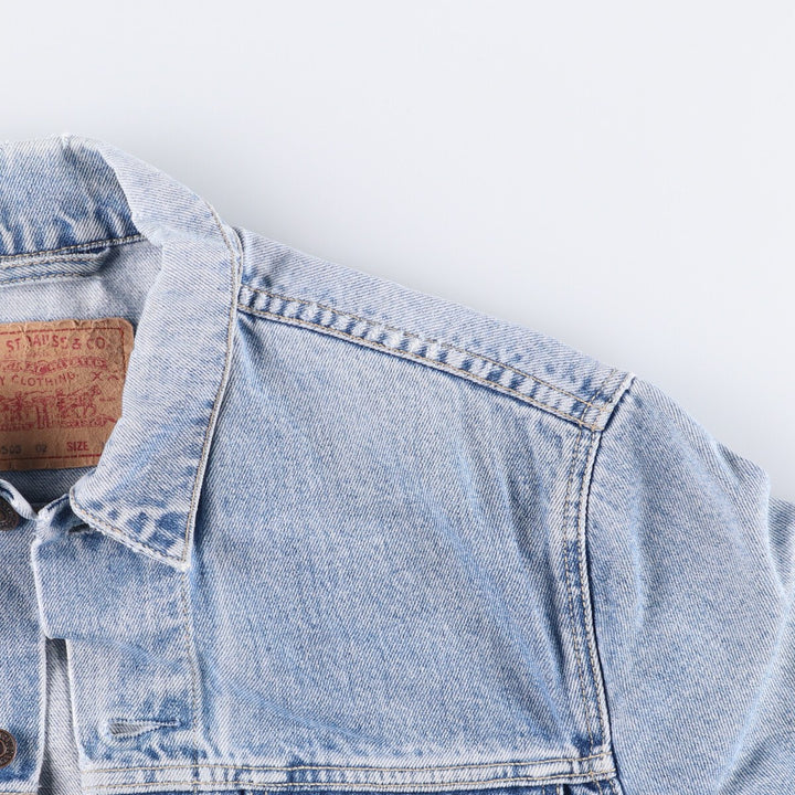 90'S Levi's 70503-0215 Denim Jacket, Men's Size Medium, Vintage cotton blue type Vintage Second Hand