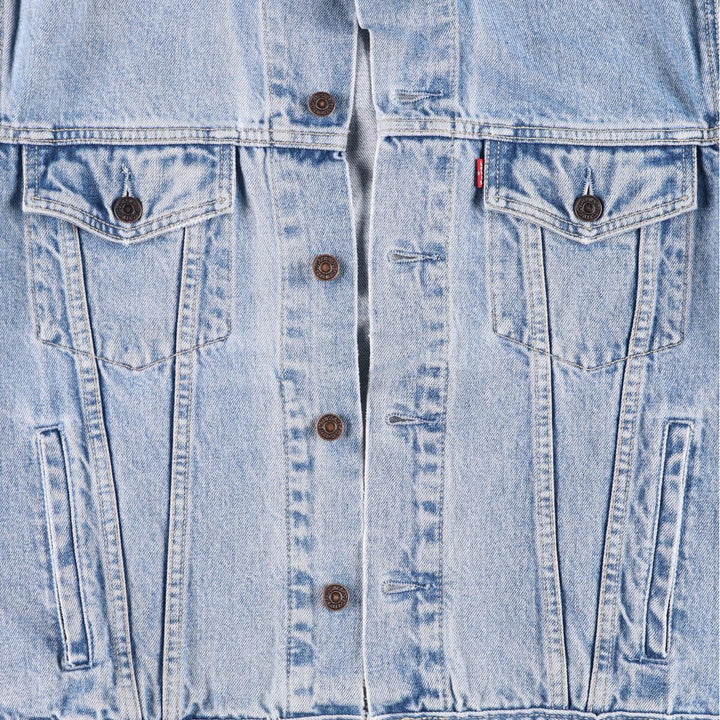 90'S Levi's 70503-0215 Denim Jacket, Men's Size Medium, Vintage cotton blue type Vintage Second Hand