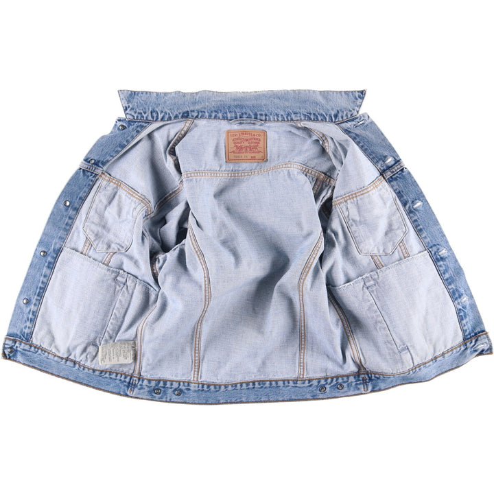 90'S Levi's 70503-0414 Euro Model Denim Jacket, Men's Size Medium, Vintage cotton blue type Vintage Second Hand