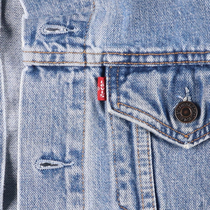 90'S Levi's 70503-0414 Euro Model Denim Jacket, Men's Size Medium, Vintage cotton blue type Vintage Second Hand
