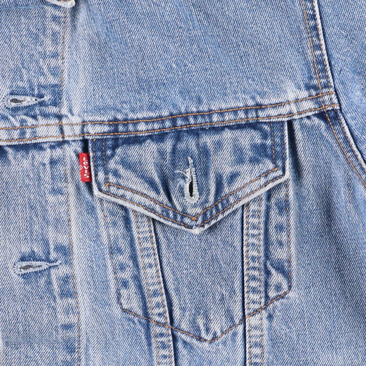90'S Levi's 70503-0414 Euro Model Denim Jacket, Men's Size Medium, Vintage cotton blue type Vintage Second Hand