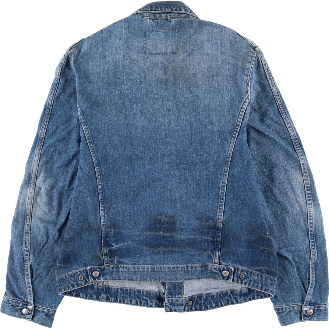 2000'S Levi's ENGINEERED 70100-1655 draped Euro model denim jacket, men's size L cotton blue type Vintage Second Hand