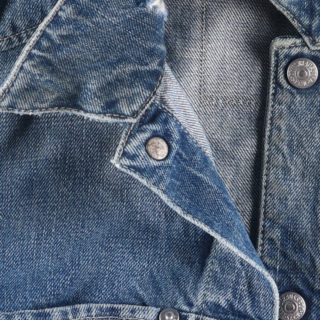 2000'S Levi's ENGINEERED 70100-1655 draped Euro model denim jacket, men's size L cotton blue type Vintage Second Hand