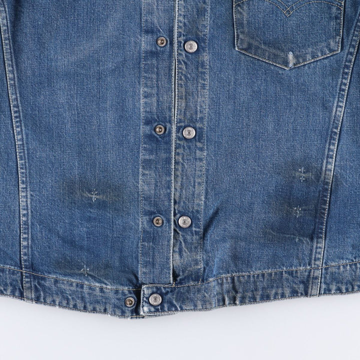 2000'S Levi's ENGINEERED 70100-1655 draped Euro model denim jacket, men's size L cotton blue type Vintage Second Hand