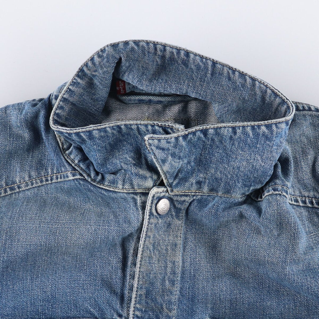 2000'S Levi's ENGINEERED 70100-1655 draped Euro model denim jacket, men's size L cotton blue type Vintage Second Hand